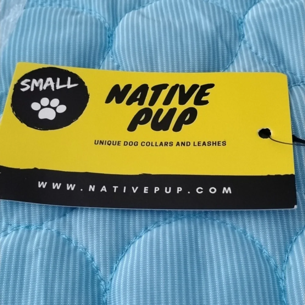 Native Blue and Red Dog Collar